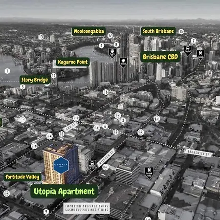 Heart Of The Valley Chic High Level 2Br Apartment Brisbane Exterior photo